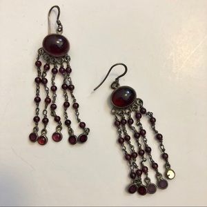 Purple Chandelier Earrings